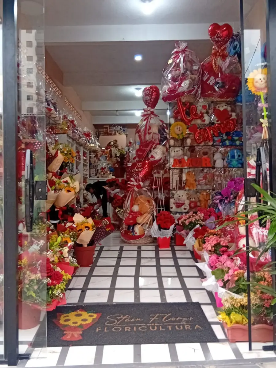 Interior da floricultura